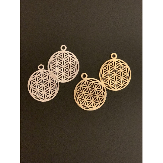 A Pack of 10 Pcs to6Pcs Gold Finish,Silver Plated E-coated,Brushed Finish,Handmade Circle With Loop Available two Size :,34mmX28mm,28mmX26
