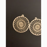 Findings Gold Finish or Silver Plated or Copper  Pendent, E-coated, Brushed Finish | Purity Beads