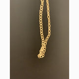 3 Feet of Gold Plated Brass Chain | Oval Cable Chain | Gold Plated and Electroplated Chain | Size: 2.9mmX4.5mm | CHN8BM