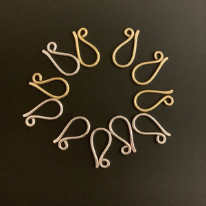 Hammered S Hooks (Gold Plated/Silver Plated) | Purity Beads