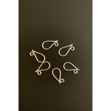 Hammered S Hooks (Gold Plated/Silver Plated) | Purity Beads