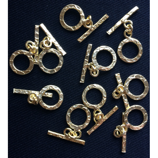 Hammered Toggles (Gold Plated/Silver Plated) | Purity Beads