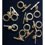 Hammered Toggles (Gold Plated/Silver Plated) | Purity Beads