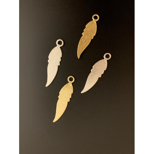 Leaf Charm/Pendent (Gold Plated/Silver Plated) | Purity Beads