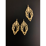 Leaf Shaped Findings (Gold Finished/Silver Plated) | Purity Beads