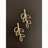 Leaf Shaped (Gold Finished/Silver Plated)  Gold Finish Purity Beads