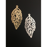 Leaf Shaped Pendant (Gold Finished/Silver Plated) | Purity Beads