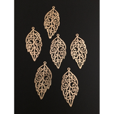 Leaf Shaped Pendant (Gold Finished/Silver Plated) | Purity Beads