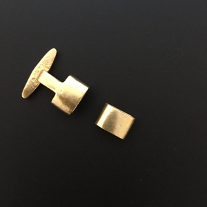 Leather Clasps Gold Finish, E-coated, Brushed Finish, Jewelry Components #458