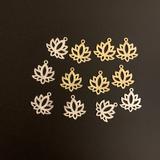 Little Lotus Charms (Gold Plated/Silver Plated and Gunmetal)  | Purity Beads