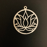 Lotus Charm/Findings Copper Finding Gold Finished/Silver Plated, Gunmetal.