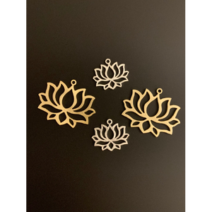 Lotus Findings (Gold Finished/Silver Plated,Gunmetal) | Purity Beads