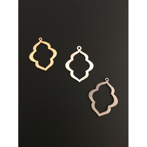 Marquise Shaped, Earring Components (Gold Plated/Silver Plated)
