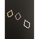 Marquise Shaped, Earring Components (Gold Plated/Silver Plated)