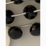 Natural Black Spinel Beads Tear Drop Shape | Purity Beads