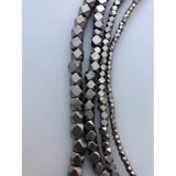 One Strand of Brass Nuggets, Brushed Finish, Choice of 3 Colors (Gold Finish, Silver, Gunmetal) AND 4 Sizes: 2, 2.5, 4, 5, 6, 7mm. | Purity Beads