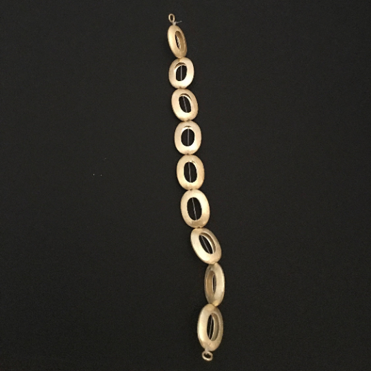Oval Shaped Beads, Decorative OVAL Shape Beads, Gold Finish or silver plated, Brushed, e-coated | Purity Beads.