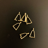 1 Pack of Gold Finish Pinch Bails | Pinch Bails for Pendents | Ice Pick Bail | Bails for Cabs | 40 to 60 Bails