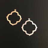 Quatrefoil, Clover Shaped (Gold Plated/Silver Plated/Gunmetal Plated) | Purity Beads