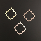 Quatrefoil, Clover Shaped (Gold Plated/Silver Plated/Gunmetal Plated) | Purity Beads