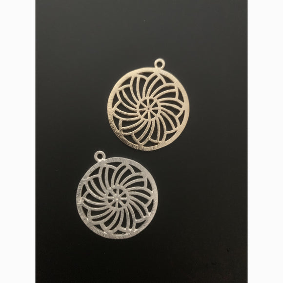 Round Pendent/Charm (Gold Plated/Silver Plated) | Purity Beads
