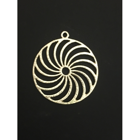 Spiral Pendant (Gold Finished/Silver Plated) | Purity Beads