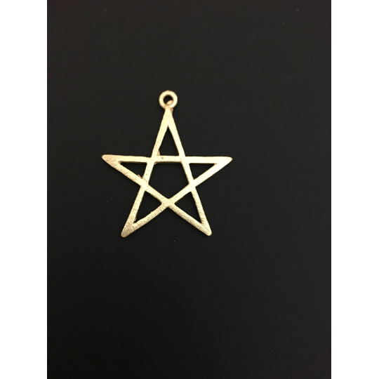 Star Shaped Pendant (Gold Finished/Silver Plated) | Purity Beads