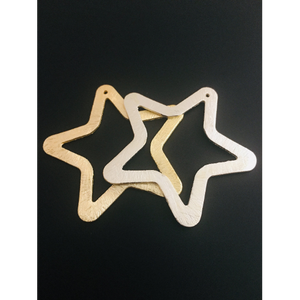Star Shaped Pendant/Charm Gold Finished/Silver Plated,Gunmetal