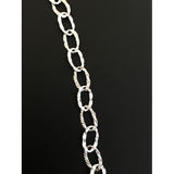 Sterling Silver Chain, Oval Cable Patterned | CHN22SS | purity beads