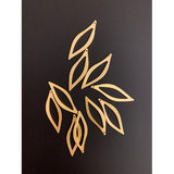 Stylized Leaf Charm (Gold Plated/Silver Plated) | Purity Beads